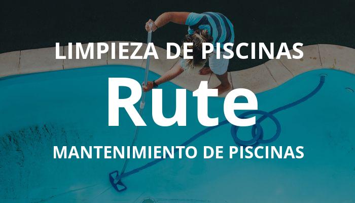 mantenimiento piscinas en Rute