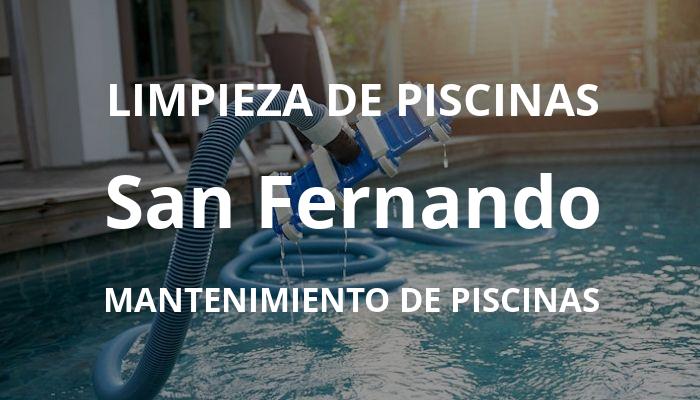 mantenimiento piscinas en San Fernando